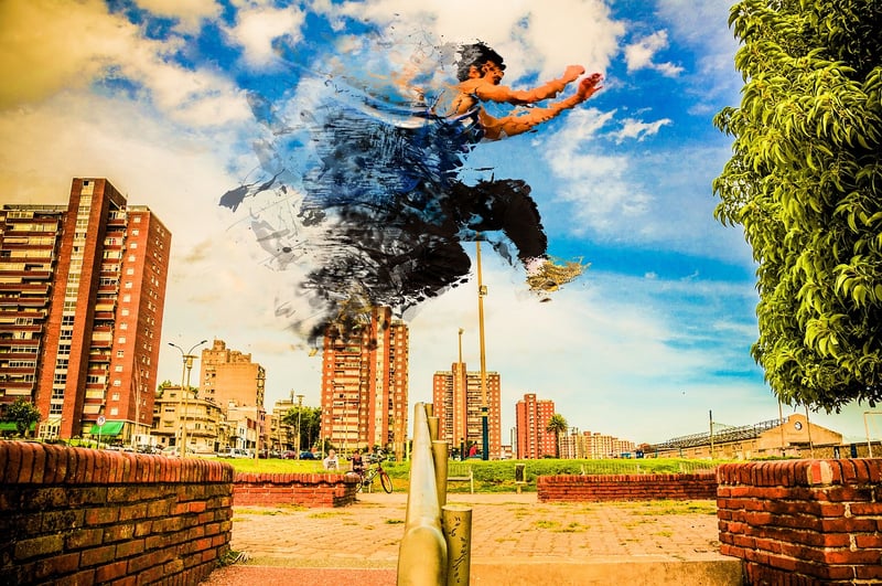 Parkour in nature